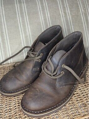 Clarks Bushacre 2 Beeswax Chukka Men's Boot Brown Leather US 7